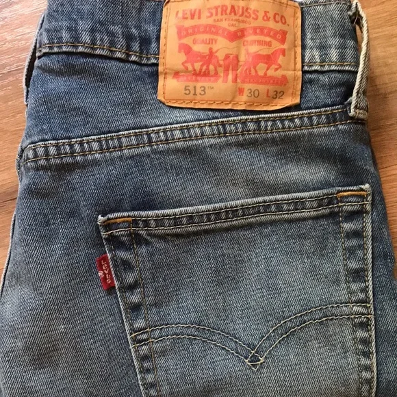 Levi’s 513 straight Jean super soft worn in true denim cotton - Picture 2 of 6